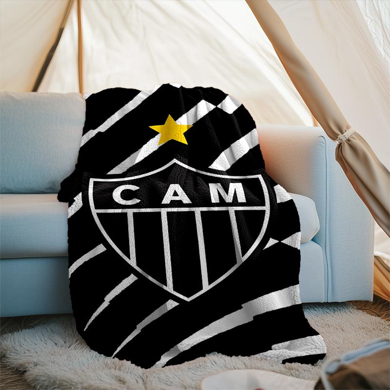 1PC Love For Atlético  Printed Soft Flannel Blanket Throw for Adult Bedroom Living Room Sofa Camping Travel Fan gifts Christmas Gifts