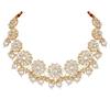 Traditional White Pearl Kundan Necklace Set | Kundan Choker | Fancy Jewellery with Earrings and Maang Tikka for Women Girls