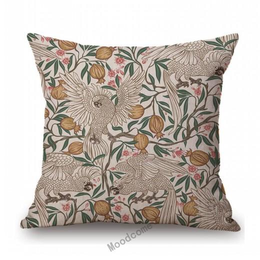 Uk Artist Walter Crane Peacock Swan Design Pattern Birds Home Decoration Sofa Throw Pillow Case Cotton Linen Cushion Cover Case