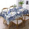 Summer,Sicilian Tiles,majolica,lemon,Mediterranean Art Rectangular Oilproof Tablecloth Table Cover for Dining Events Table Cloth