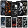 Handyhülle Cover für Samsung Galaxy S26 S25 S24 S23 S22 S20 S21 FE Ultra Plus S25 Edge 5G Weiche TPU Hüllen Terror Schwarzer Totenkopf Taschen