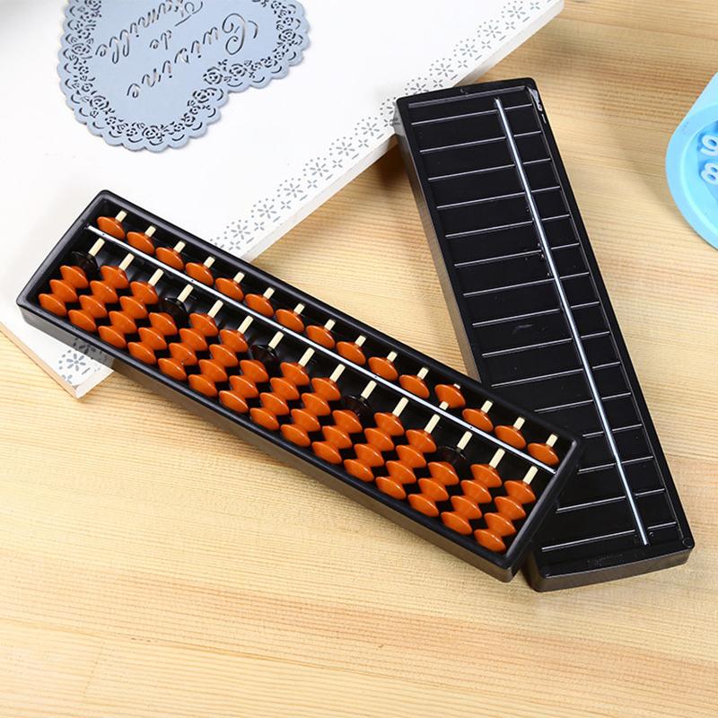 

1PC Portable Children s Math Learning Tool 15-Digit Column Chinese Abacus Arithmetic Soroban For Calculating And Counting