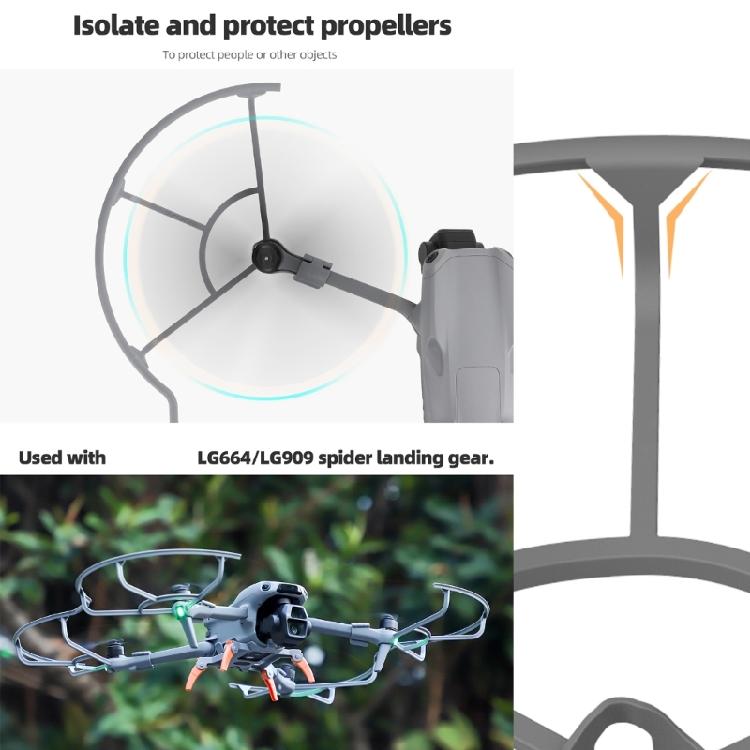 Wing Fans Protective Rings Antiscratch Cover Propellers Guard for AIR 3 Drones Quick-release Props Cage