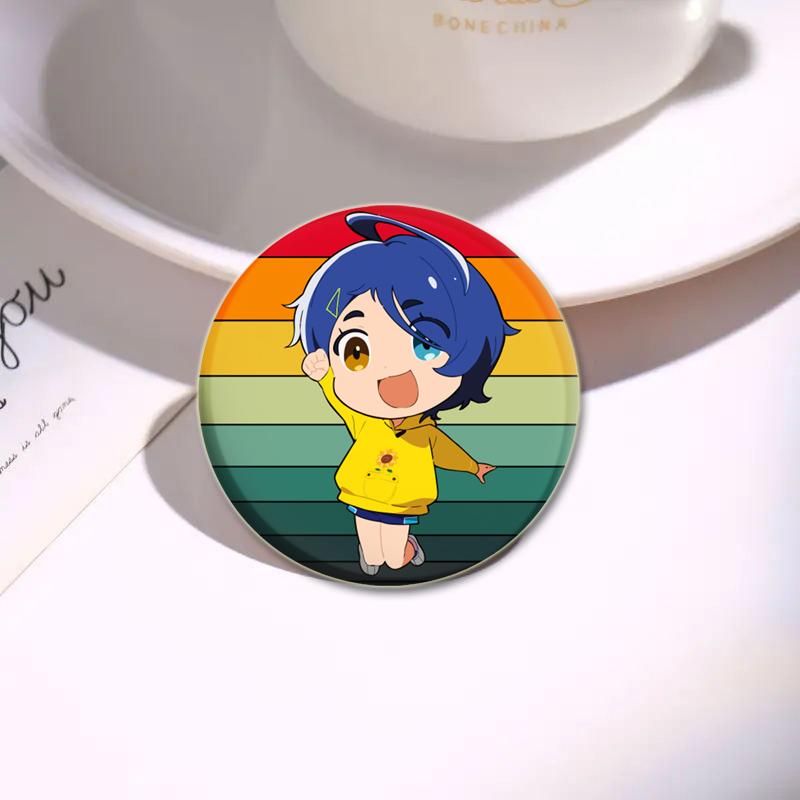 32/44/58mm Anime Wonder Egg Priority Brooch Cute Cartoon Girl Icon Badge Backpack Shirt Lapel Pin Creative Handmade Jewelry Accessorie Gift