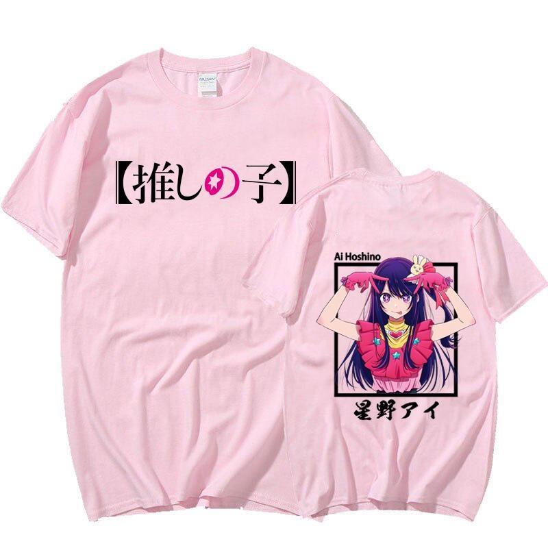 Hot Anime T Shirt Ai Hoshino Graphic Print Short Sleeve Fashion Casual Round Neck Loose Tees