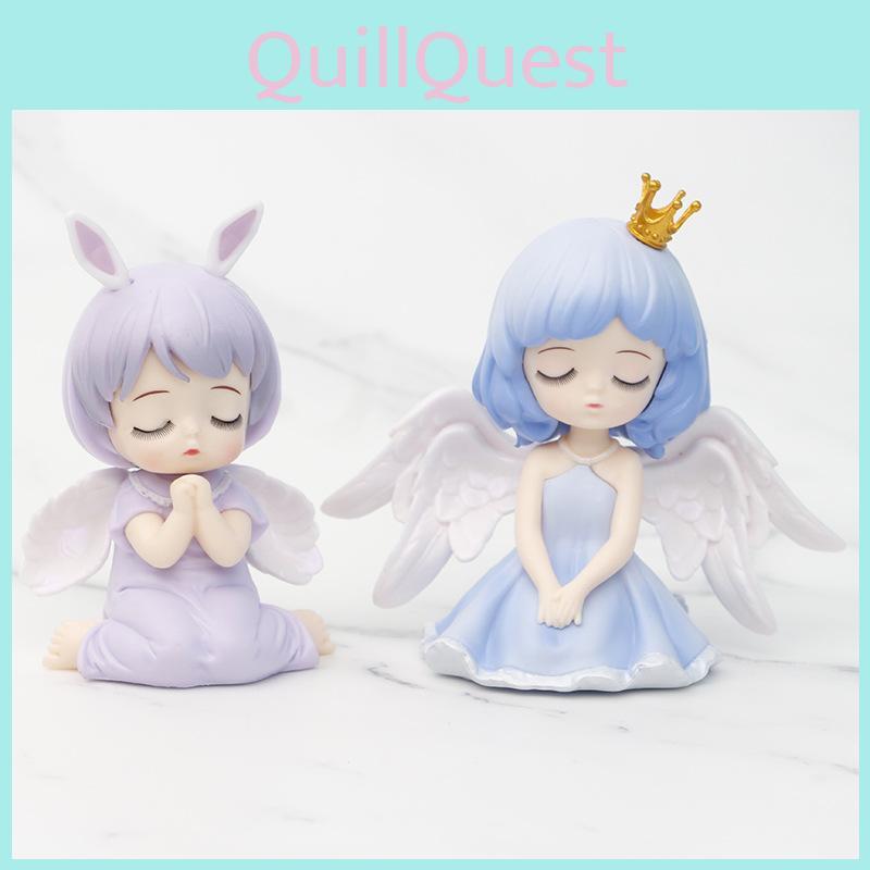 Charming Pvc Angel Baby Figure Collectible Blind Box Cake And Car Ornament
