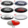11.5cm Car Front Grille Logo Trunk Accessorie Hood Sticker For Ford Focus Fiesta mk6 mk7 Mondeo Ranger S-MAX Kuga EcoSport B-MAX