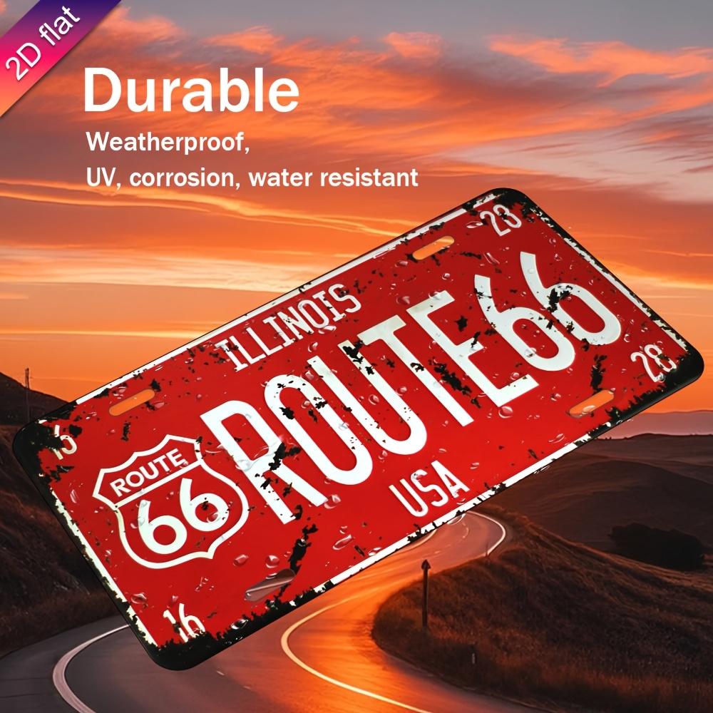 

Illinois Route USA Vintage License Plate Style Aluminum Metal Sign Retro Road Trip Travel Souvenir Wall Art Decor for Home Ba 15x30cm(5.9x7.8inch)