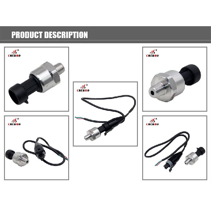 UNIVERSAL 5V 1/8 NPT PRESSURE TRANSDUCER SENDER 30/100/150/200/300/500/1000 PSI OIL FUEL AIR WATER W/ CONNECTOR Switches Oil Pressure 6