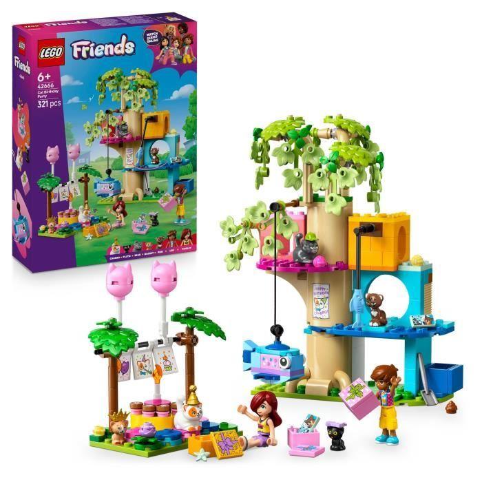 LEGO Friends 42666 Bursdagsfesten og Kattetreet - Leke fra 6 år