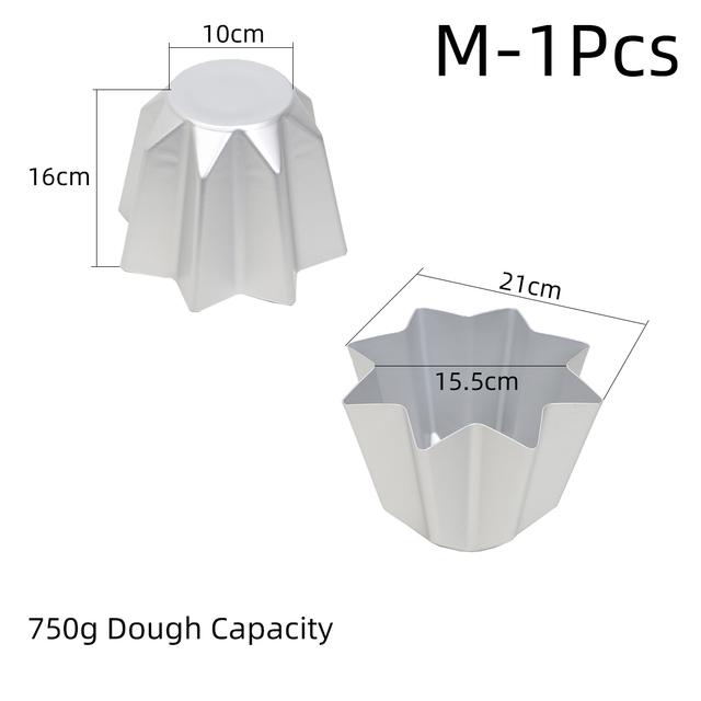 Mold for Baking Anodized Aluminum Decorative Mold Cake Bread Pandoro Jelly Chocolate Muffin Household Goods Kitchen Baking Tools