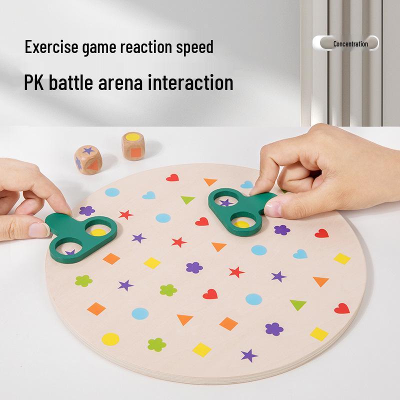 Shape Match Battle: Kids' Reaction Training Table Game for Parent-Child Interaction