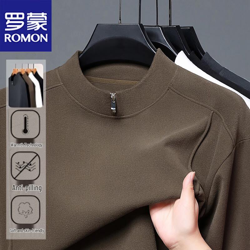 ROMON Men's Spring Autumn Business Casual Pullover Sweatshirt