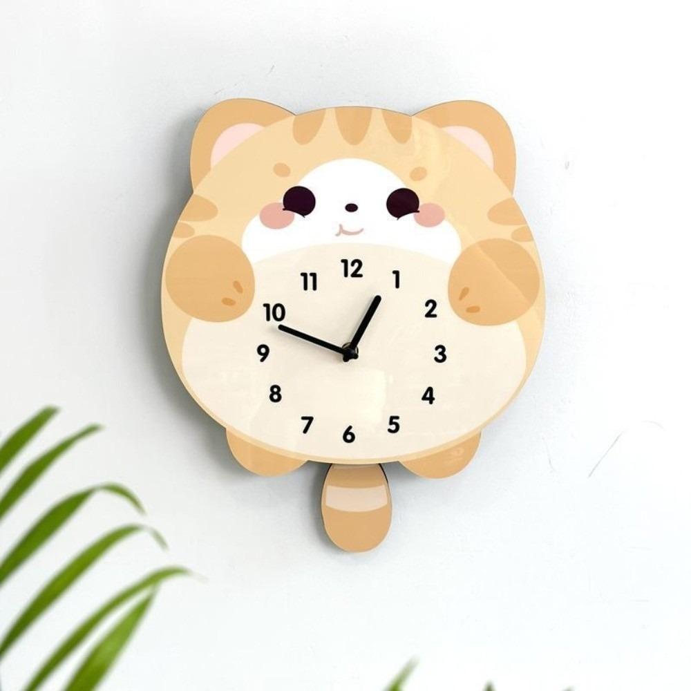 Cartoon Silent Clock Unique Hanging Clock Modern Wall Clock  Office