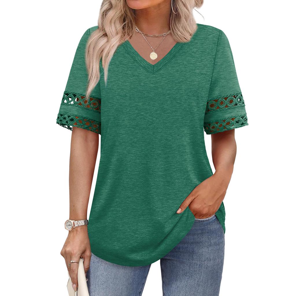 Women's Fashion Casual V-Neck T-Shirt Top