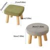 Non-Skid Solid Wood Small Foot Stool Soft Shoe Changing Chair Small Footstool Ottoman  Office