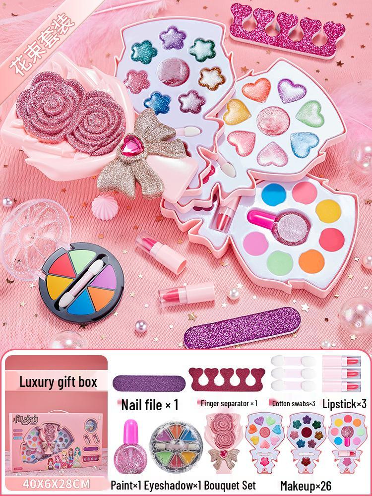 Kids' Makeup Set for Ages 3-6: Genuine Girls' Playhouse Toy with Lipstick 012/013
