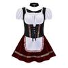 Oktoberfest Women Costume German Bavarian Dirndl Beer Maid Fancy Party Dress