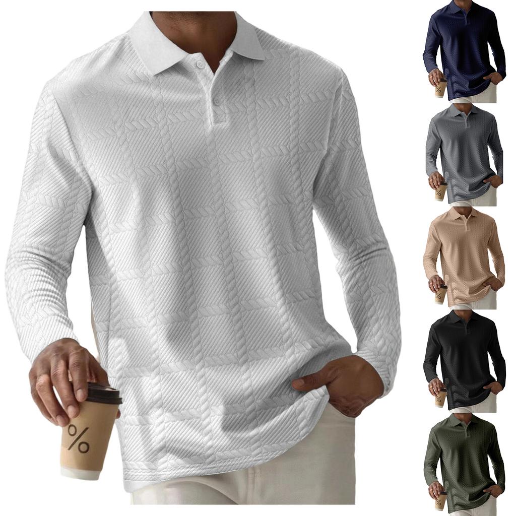 Men's Leisure Fashion Monochrome Shirt Upper Garment