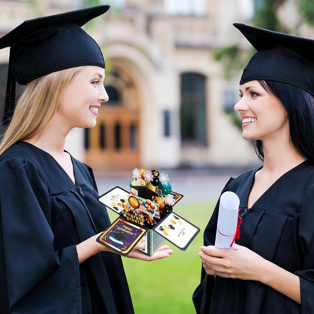 Biglietti di Laurea, Biglietto d'Auguri 3D Pop-Up Congratulazioni Laureato 2026, Regali di Congratulazioni per la Laurea per Laureati 2026 delle Scuole Superiori, College, Università