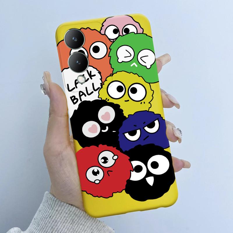 Cute Astronaut Panda Cartoon Phone Case For Vivo Y17s 2023 Casing TPU Slim Back Cover For Vivo Y17S 4G V2310 Soft Silicone Cases