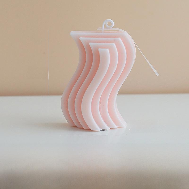 Handmade Geometric Soy Wax Candle - Aromatic & Creative Indoor Gift Ornament