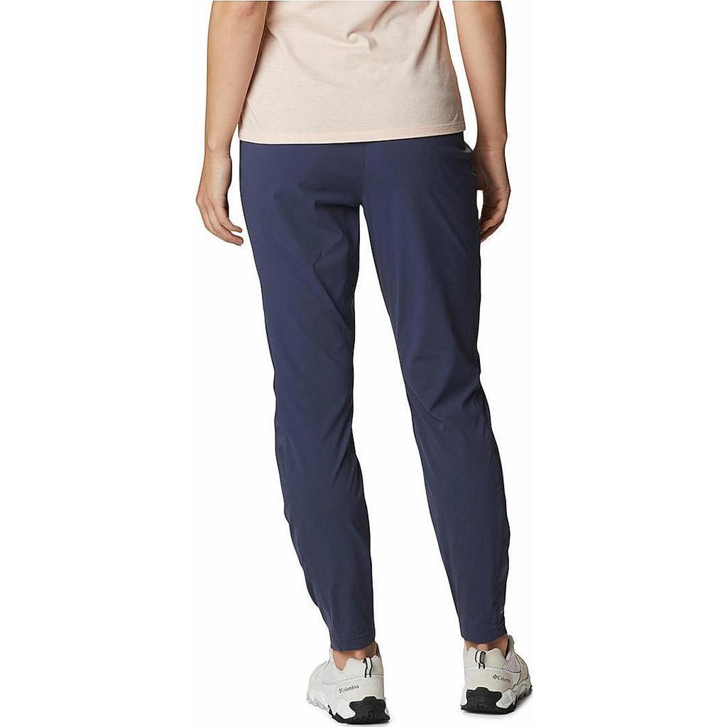 Columbia Solid Logo Print Waterproof Windproof Straight Leg Casual Pants Women bottoms Blue AR8895-466