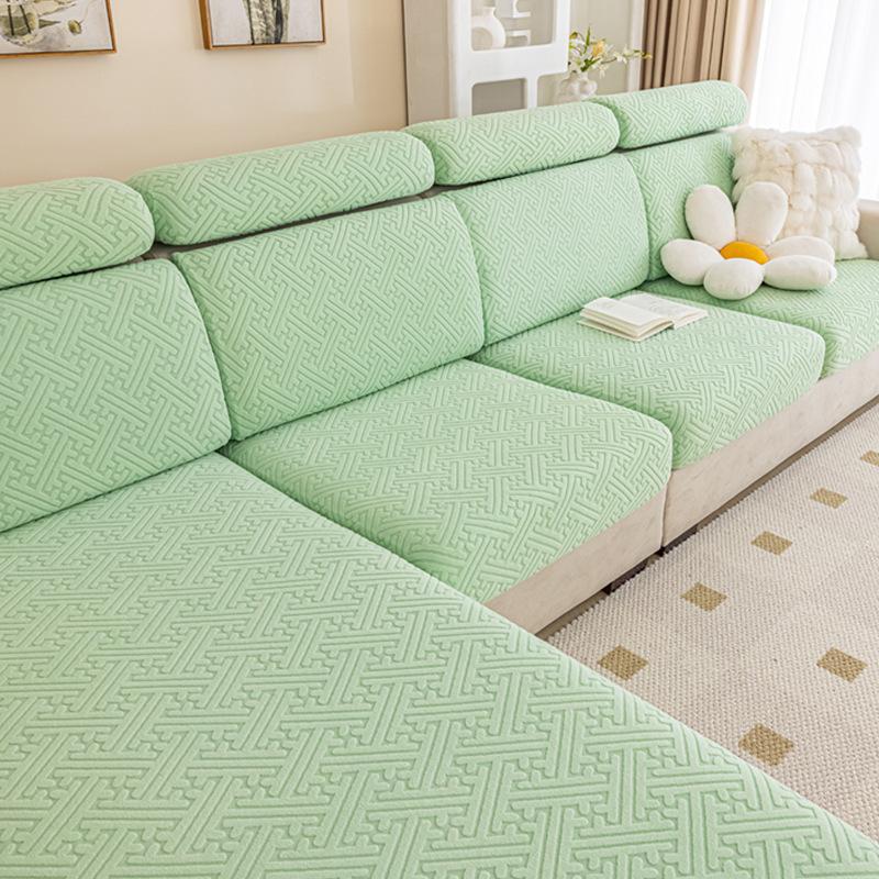 Elastic Sofa Cover Cushion Cover Sofa Hat Solid Color Sofa Cover All-inclusive Four Seasons Universal Cover Sofa Cushion Cover