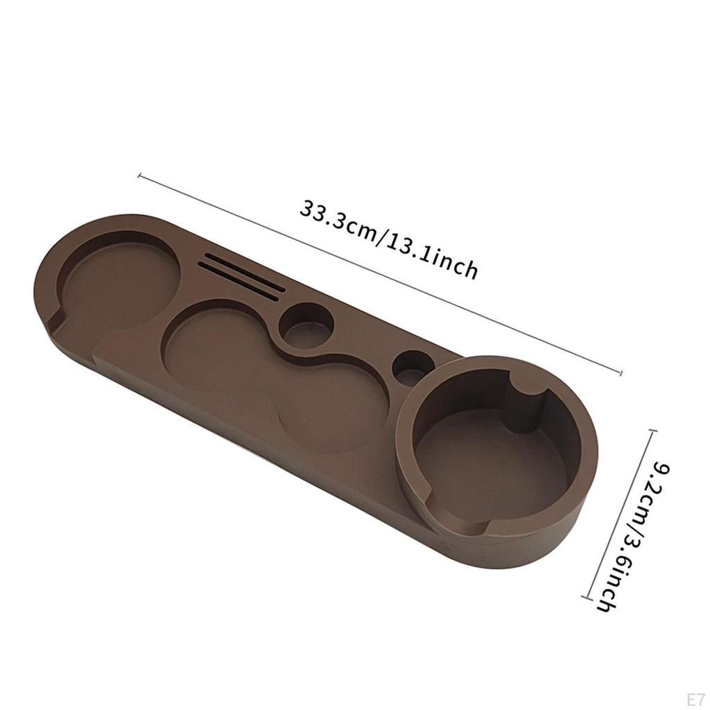 Coffee Tamper Holder Coffeeware Mat Support Base Rack for Bar