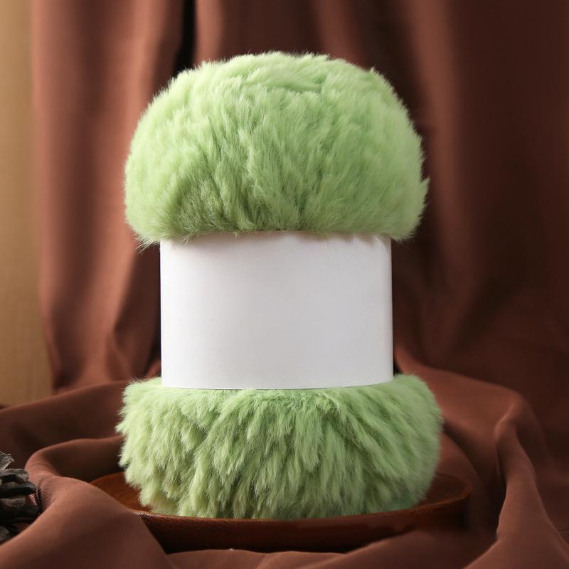 Wool Circle Solid Color Yarn Hand Woven Diy Scarf Hat Sweater Medium Thick Merino Wool Thread Soft And Comfortable Fluffy