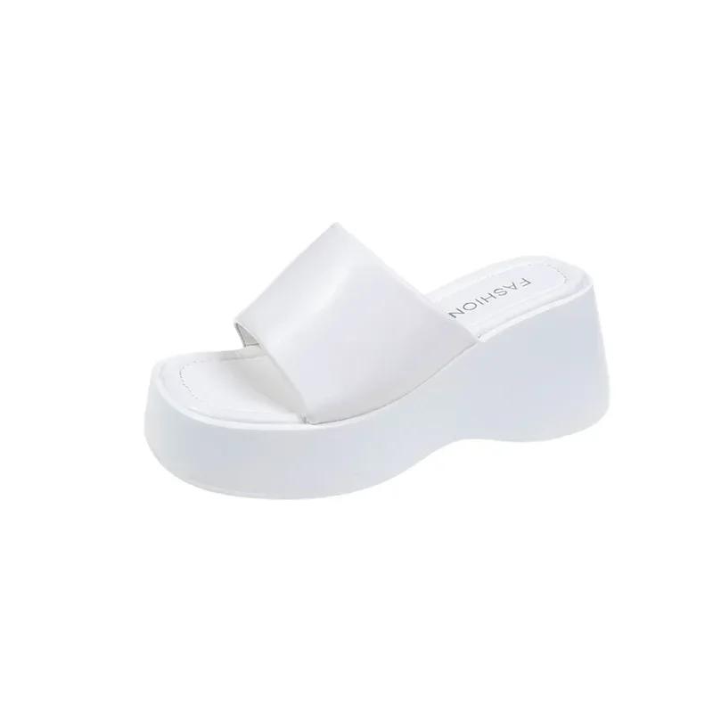 Japanese Style Women's Sandals Casual Summer Fashion Silver Wedges Shoes 5cm-8cm High Platform 2026