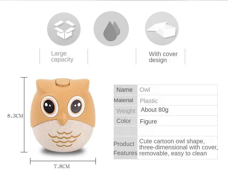 Owl Toothpick Box Automatic Home Creative Cute Cartoon Toothpick Can Commercial Wholesale Hotel Plastic Toothpick Tube Ornament