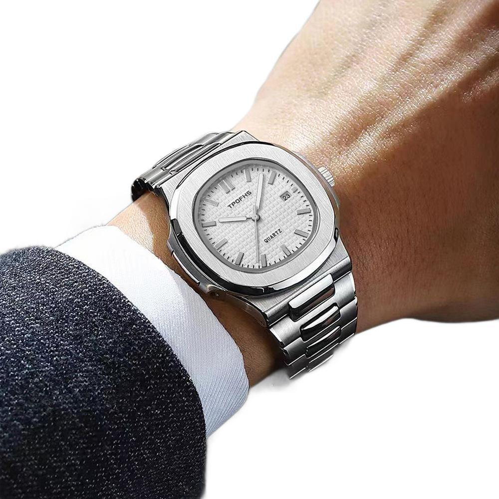 Yacrante Nautilus Reloj de Acero Luminoso e Impermeable para Hombre A09747