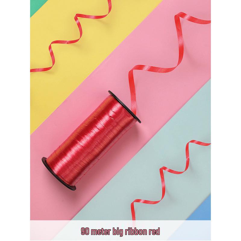 Balloon Ribbon Decoration for Helium Balloons - Party Supplies with Pull Flower Design for Weddings