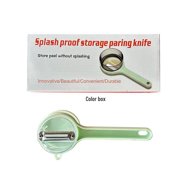 Anti-Splash Multi-Functional Fruit and Potato Peeler with Storage Bucket