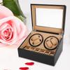 Mechanical Watch Winder for 4 Automatic Watches 6 Wristwatch Storage Display Case