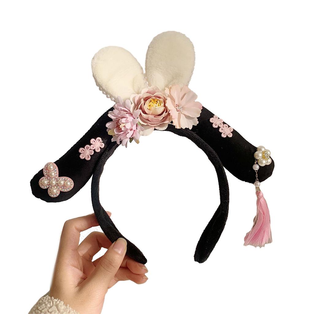 Concubine Hair Hoop for Dress Up Photography Props for Role Play and Theater Funny Princess Headdress