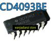 5pcs Original CD4093 CD4093BE DIP14 Logic Chip IC Schmitt Trigger Logic Chips, CMOS Four Road 2