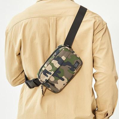 Men's Camouflage Tactical Messenger Bag - Multifunctional, Trendy Chest/Shoulder Bag for Outdoor Use