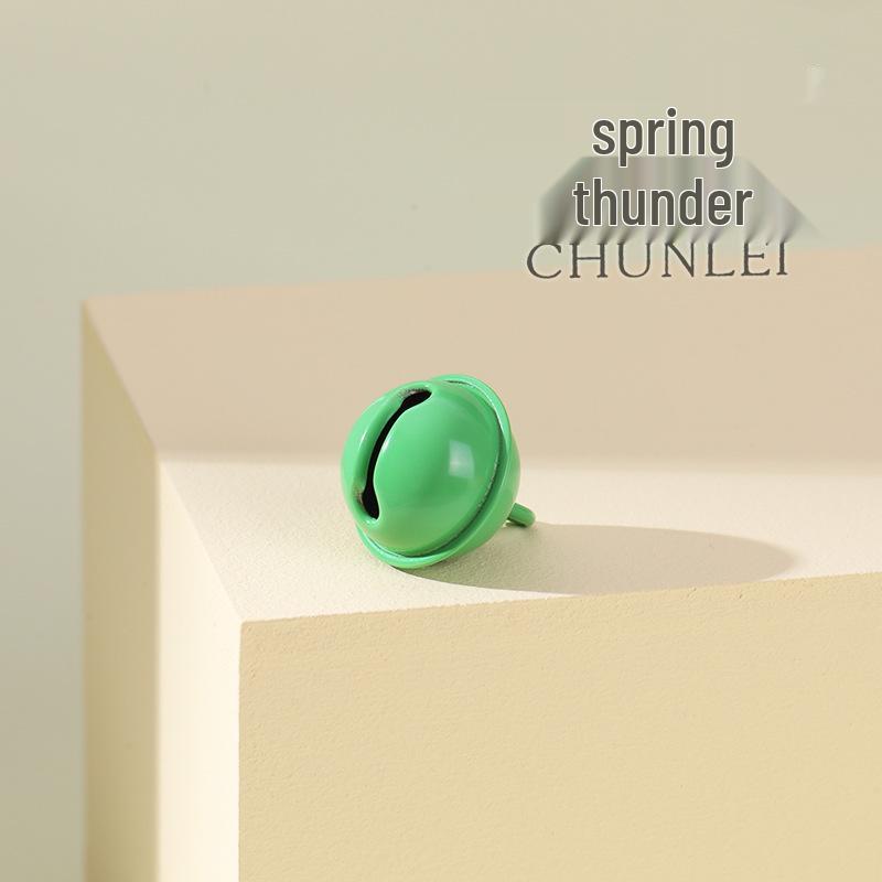 22mm Tiger Mouth Candy-Colored Christmas Hanging Bell Ornament Jewelry & Choker Accessory