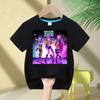 KPop Devil Hunter Print Fashion Casual Top 2025 Movie Round-neck Cartoon Girl and Boy T-shirt Casual Girl Clothing