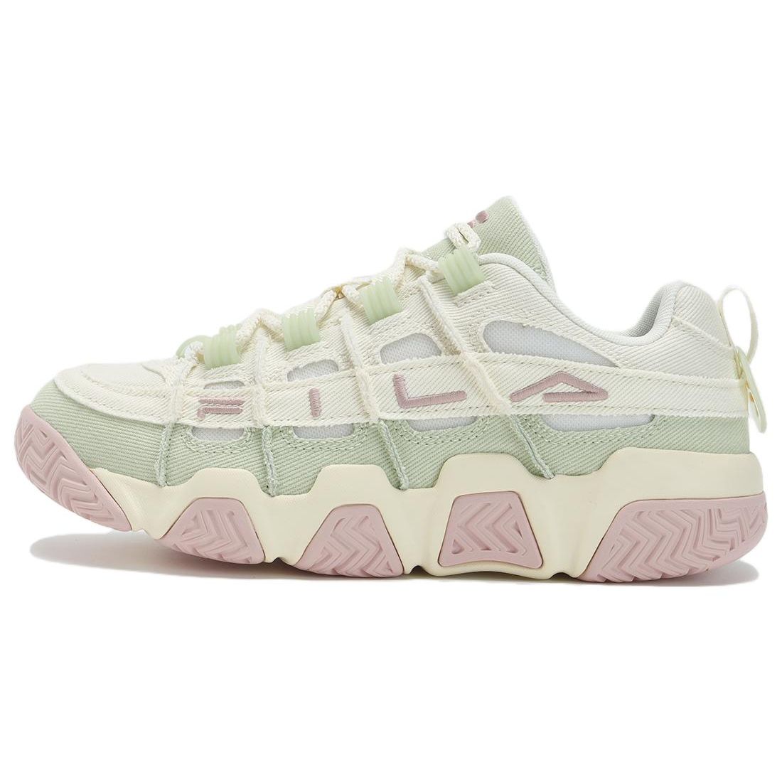 FILA Women Barricade Basketball Shoes White Green Pink T12W333201FGS 38