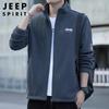 JEEP SPIRIT Men's Casual Fleece Cardigan Jacket