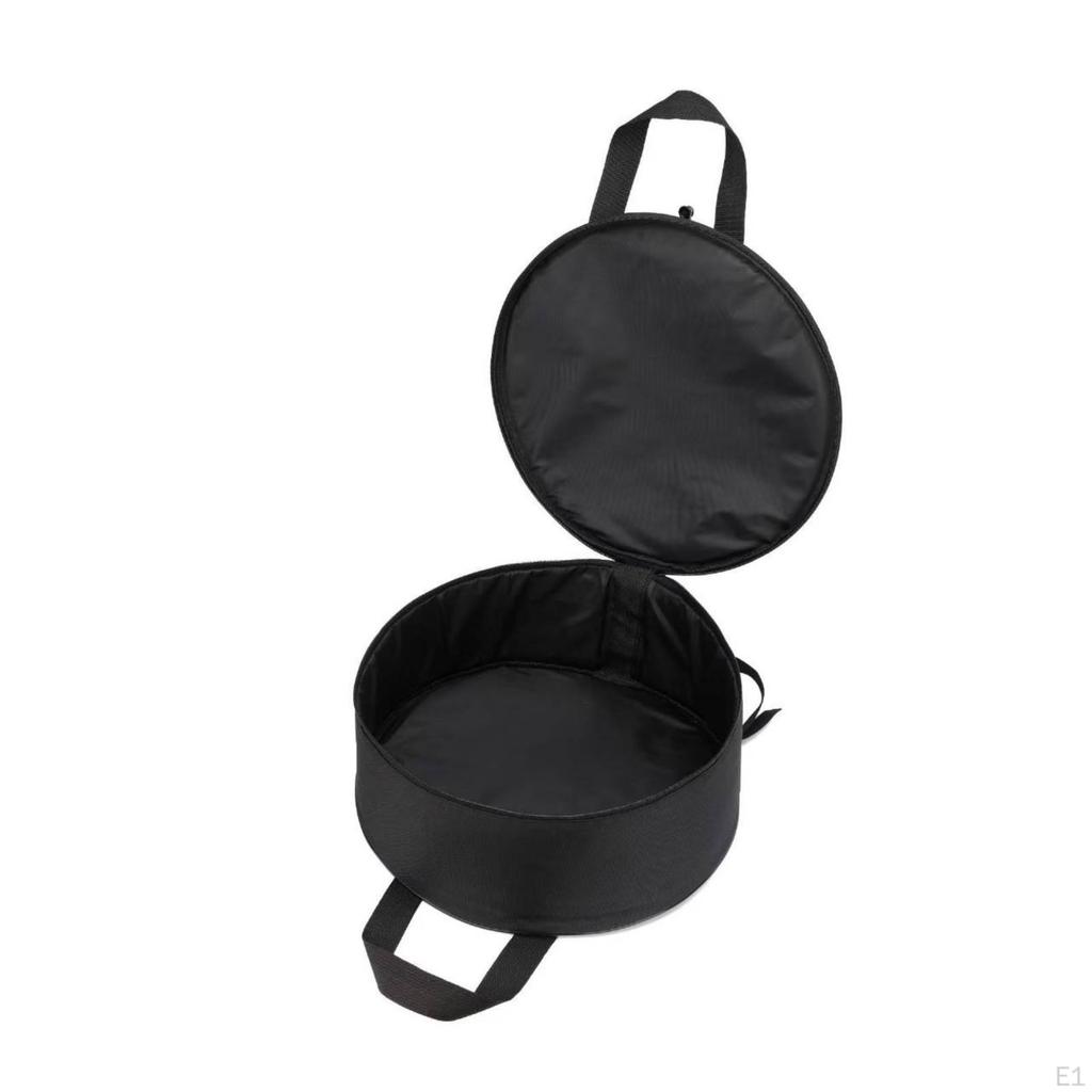 Drum Backpack Case Round Padded Bag with Carry Handle for Drummers, Percussionists,