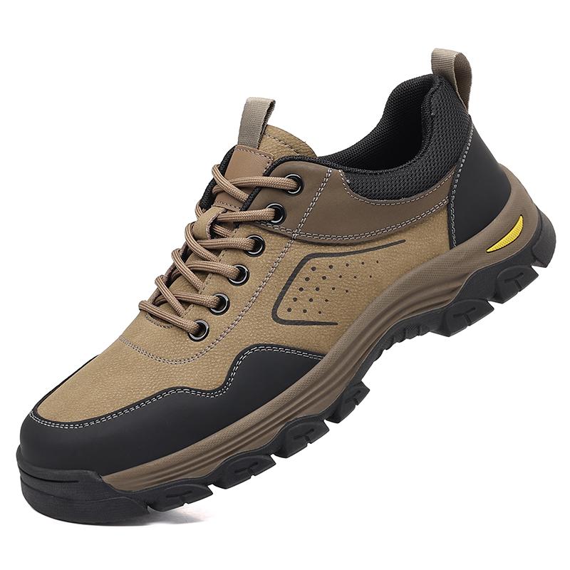 Leather Male Comfortable Flats All-match Walking Shoes Men Breathable Mens Classic Sneakers Lace-Up Men Outdoor Casual Footwear