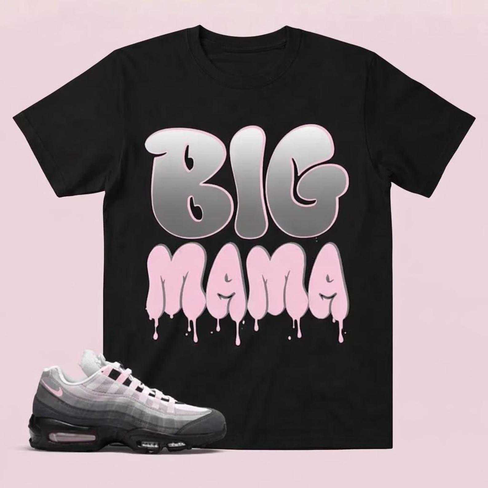 Big Mama Drip Sneaker Match T-Shirt 2XL
