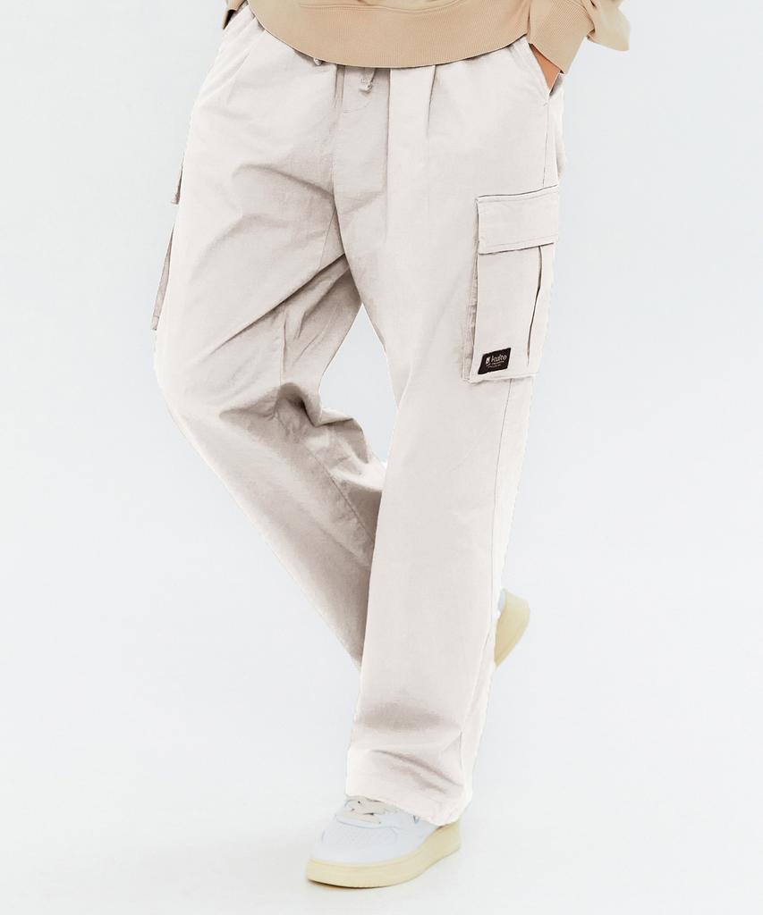 KULTE Wide Cargo Pants Stone