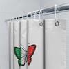Butterfly Shower Curtain Nature Floral Bathroom Decor Tropical Plants Scenic Wall Hanging Artistic Home Decor Modern Style