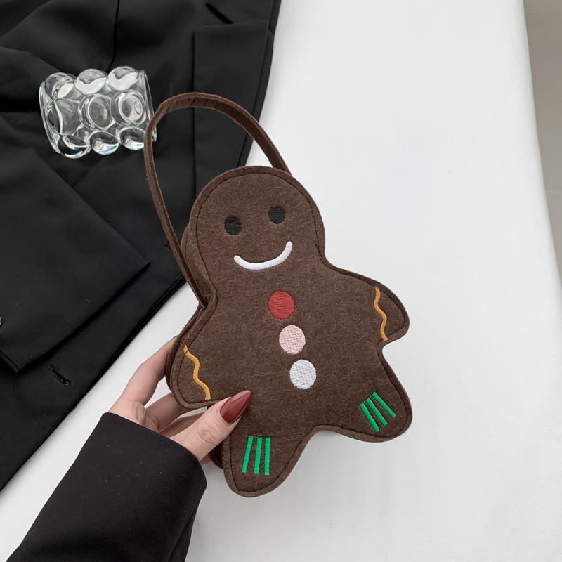 

Versatile And Spacious Felt Tote Handbag For Women Perfect For Daily Casual Outings коричневий