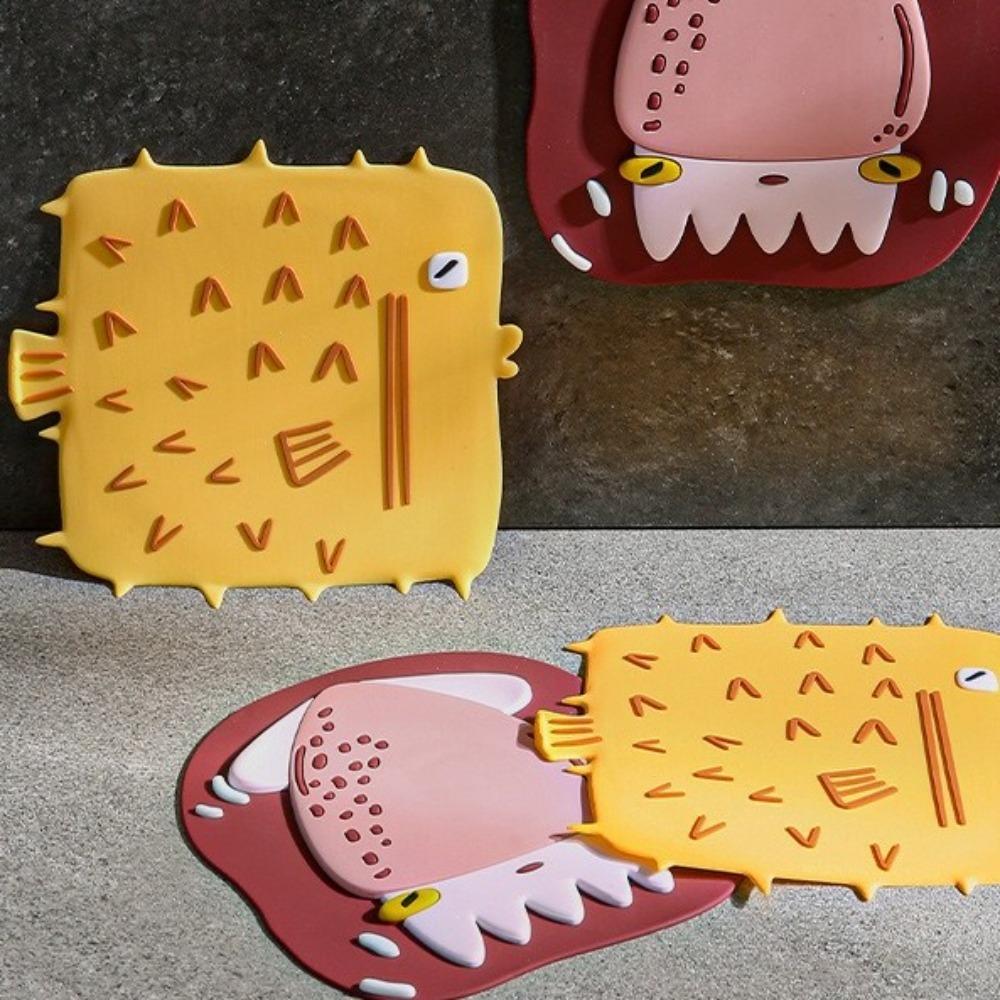 2PCS Cartoon Hair Catcher Soft Shower Suction Cup Cute Sink Strainer  Bathroom